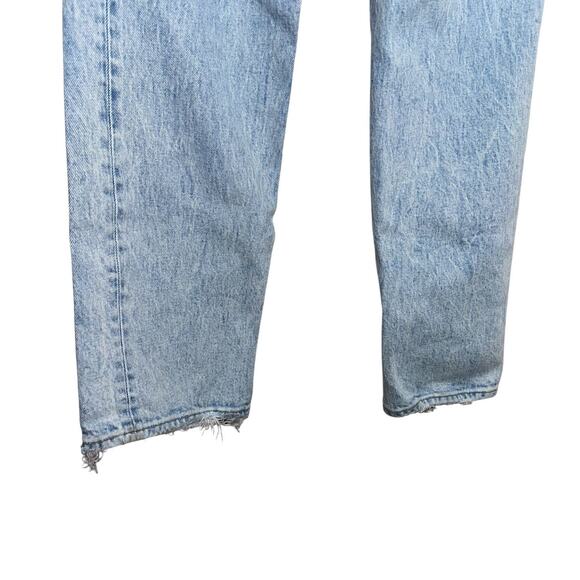 Abercrombie & Fitch The 90 Straight Leg Ultra High Rise Washed Blue Jeans Size 4 - Picture 10 of 12
